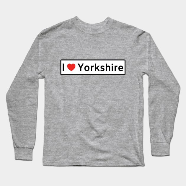 I Love Yorkshire Long Sleeve T-Shirt by MysticTimeline